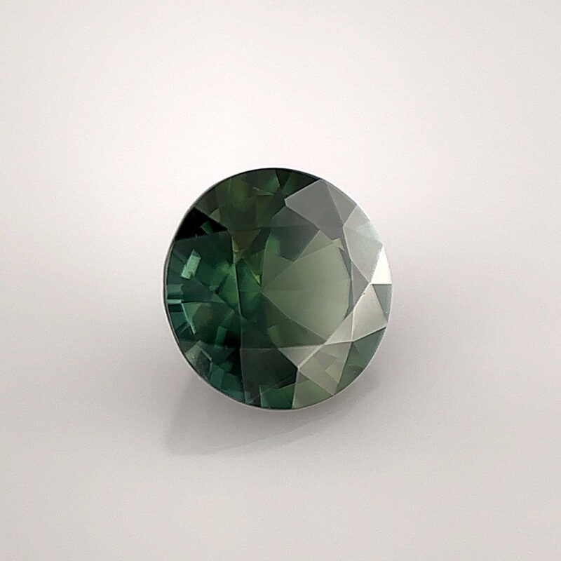 natural unheated green sapphire round gemstone precious