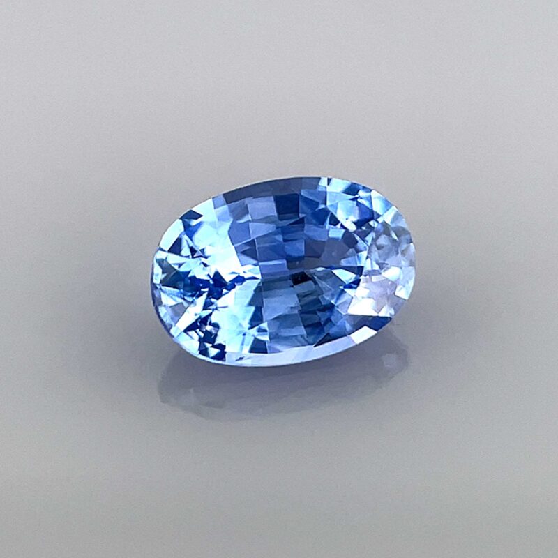 gemstone precious blue sapphire oval