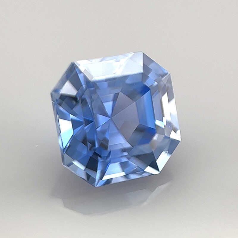 natural certified blue sapphire from ceylon octogonal cut