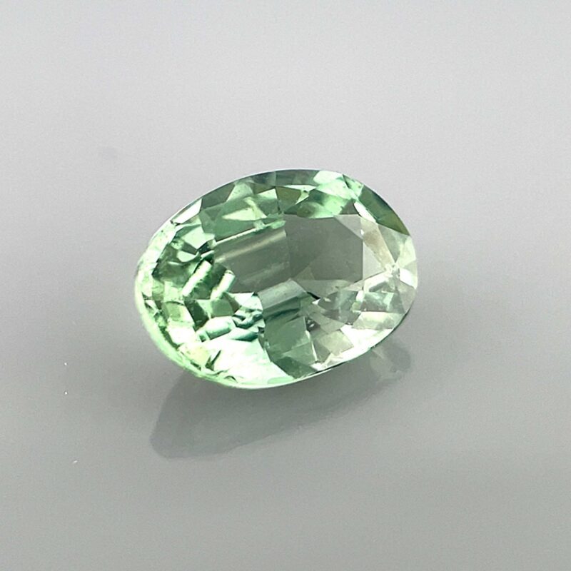 precious gemstone stone natural green sapphire oval