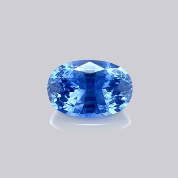 saphir bleu naturel chauffé oval précieux gemme pierre fine bijou bague